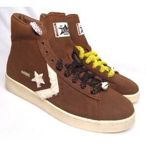 Nib CONVERSE X BARRIER Brown Unisex Hi-Top Suede Sneakers Sz W 8.5 / M 7